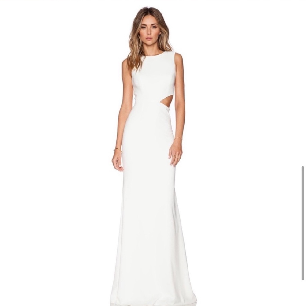 White formal gown - Jay Godfrey designer - Worn Once!